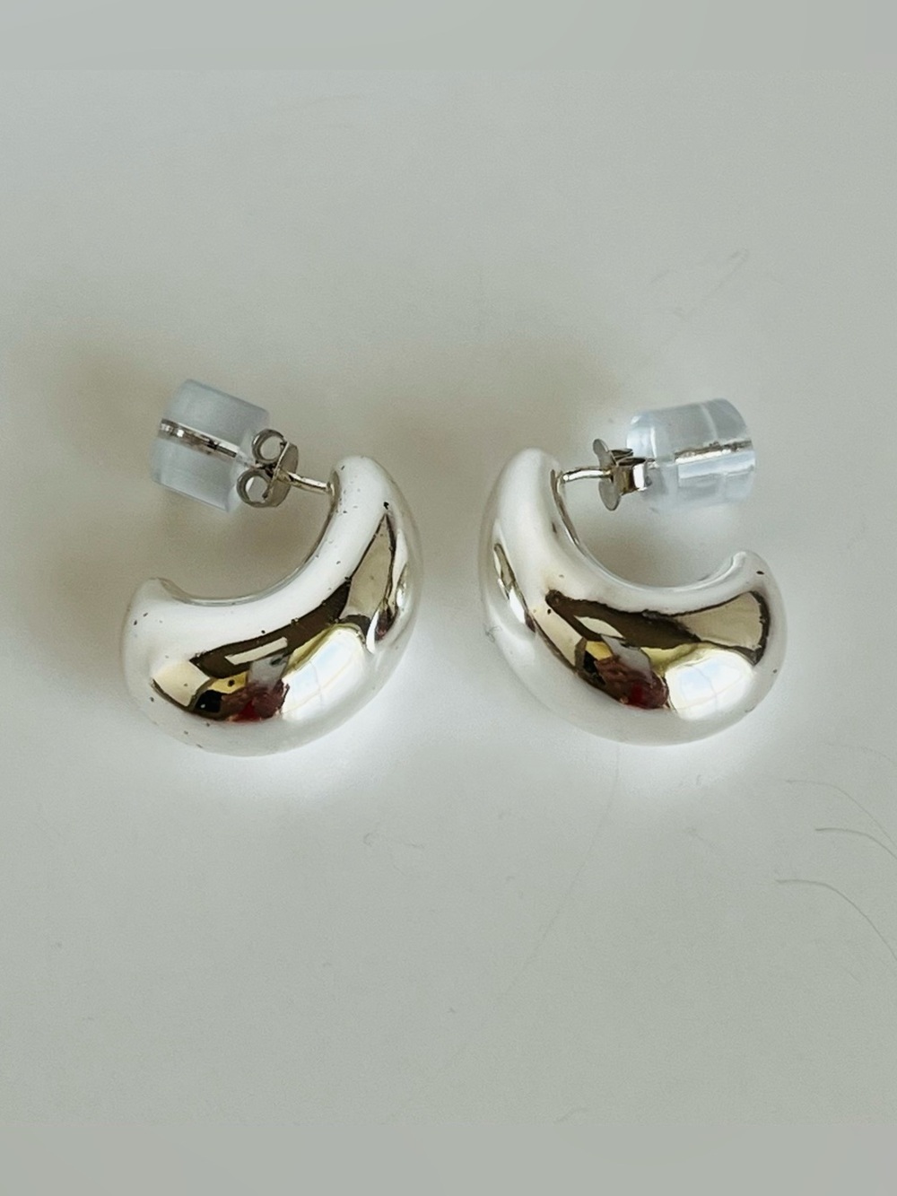 Giani Bernini Sculptural J-Hoop Earrings in Sterling Silver